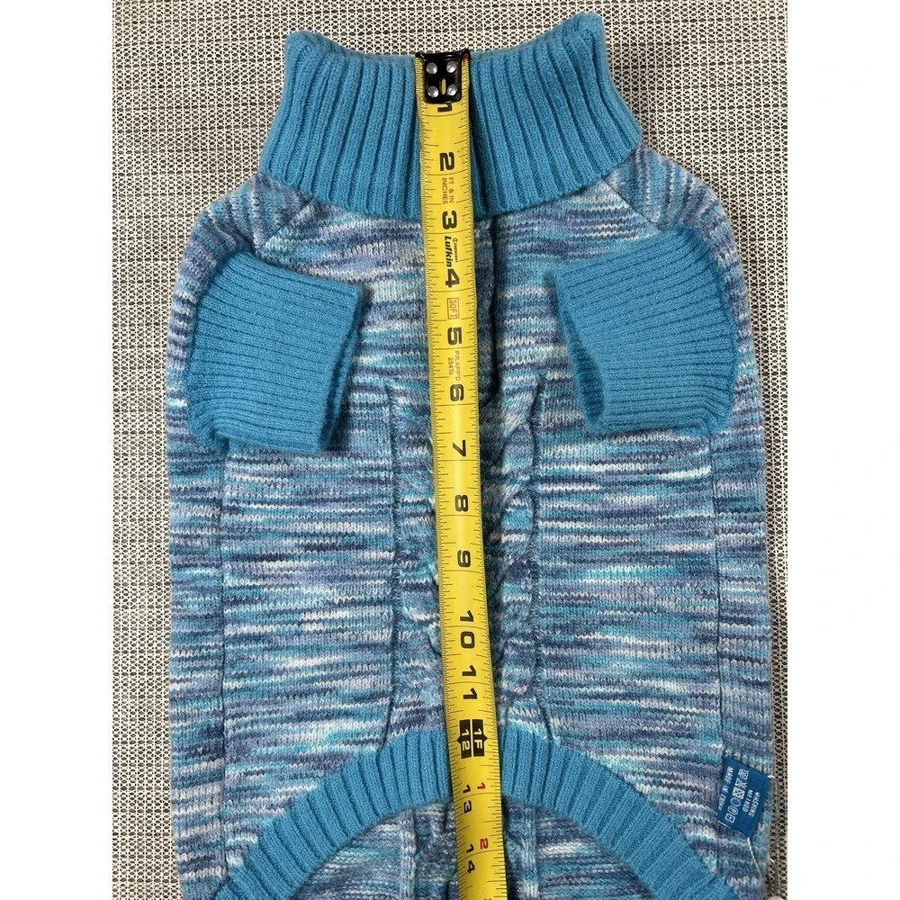 On the roll Warm Dog Sweater XL Blue Acrylic Winter Apparel‎ (20-30 Libras)